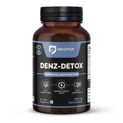1 - Denzour Nutrition Denz Detox 1000mg,  60 veggie capsule(s) 