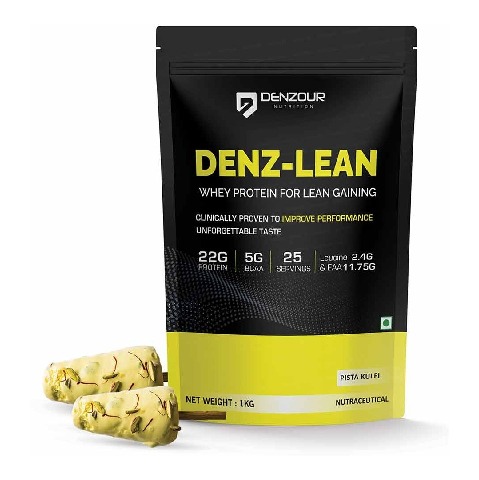 1 - Denzour Nutrition Denz-Lean Whey Protein,  2.2 lb  Pista Kulfi 
