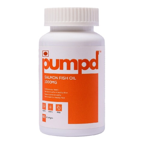 1 - Pumpd Salmon Fish Oil 1000mg,  60 softgels 