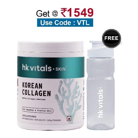 HealthKart HK Vitals Korean Skin Collagen,  200 g  Unflavoured 