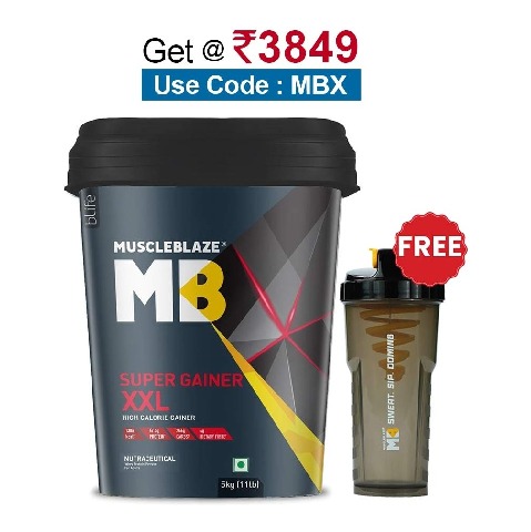 MuscleBlaze Super Gainer XXL, 11 lb Chocolate