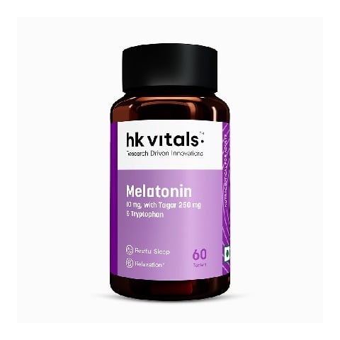 2 - HealthKart HK Vitals Melatonin + Tagar,  60 tablets  Unflavoured 
