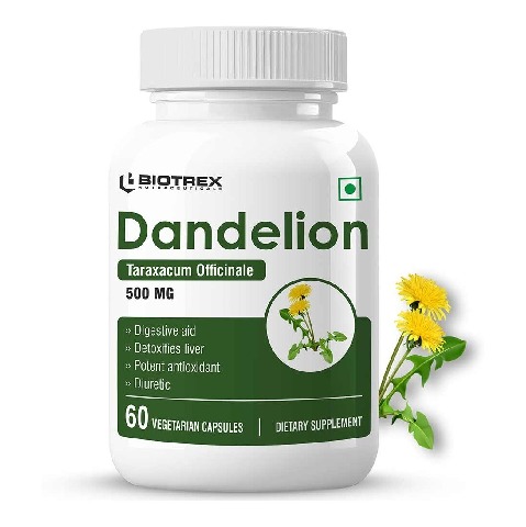 1 - Biotrex Dandelion 500mg, 60 veggie capsule(s)