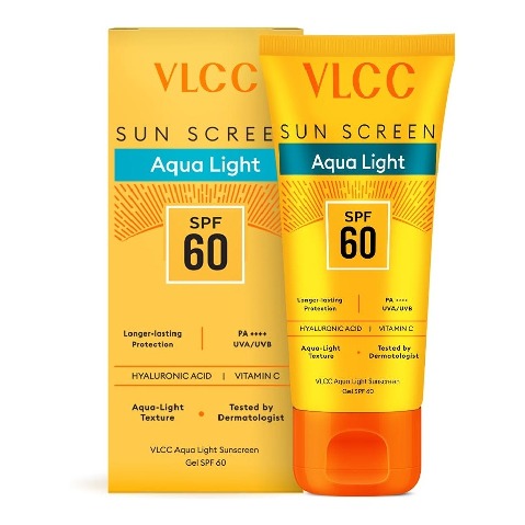 1 - VLCC Aqua Light Sunscreen Gel,  30 g  SPF 60 PA++++ High UVA & UVB Protection 