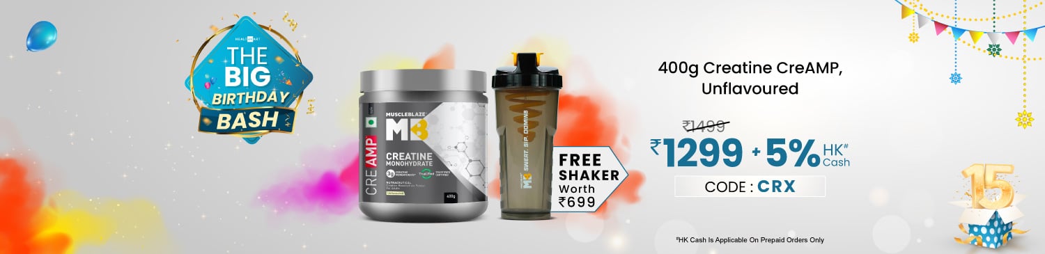 Creatine Creamp 400g Unflavoured | Get @ 1299 + Free Shaker | 5% HK Cash | CRX