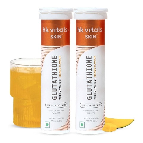 1 - HealthKart HK Vitals Glutathione Effervescent, Mango (Pack of 2) 30 tablet(s)