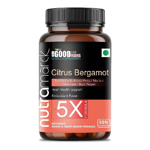1 - NutraMarck Citrus Bergamot 5X,  90 capsules 