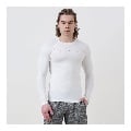 MuscleBlaze Compression Muscle Tee Full Sleeve, Medium Polar White