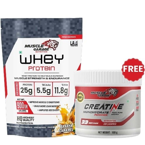 Muscle Garage Whey Protein,  2 lb  Banana Caramel 