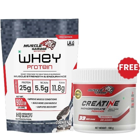 Muscle Garage Whey Protein,  2 lb  Cookies & Cream 