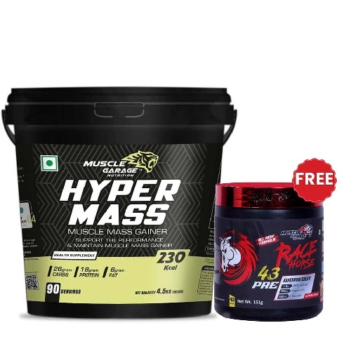 Muscle Garage Hyper Mass Gainer,  9.92 lb  Choco Caramel 