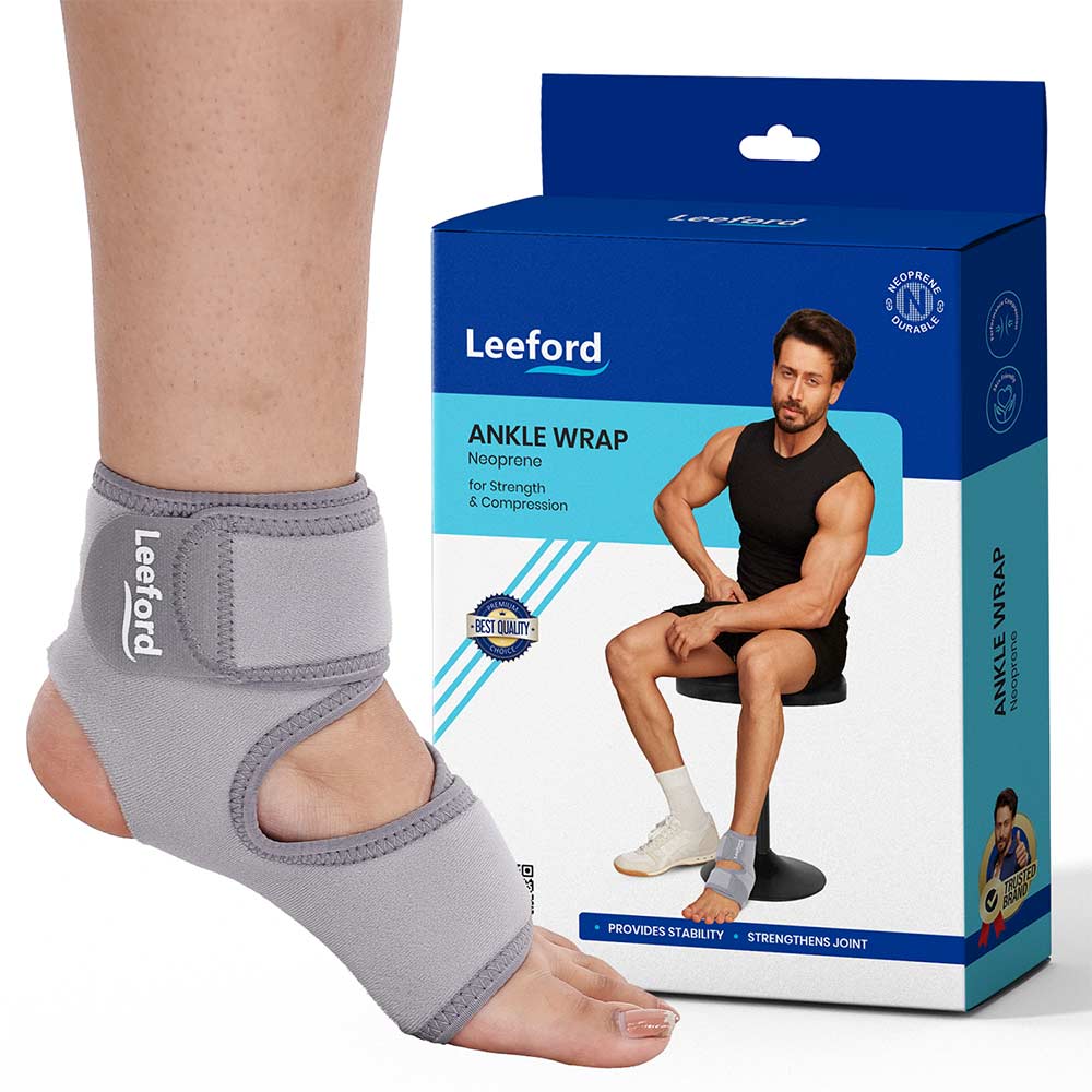 Leeford Ankle Wrap & Support, Grey Universal-picture-2