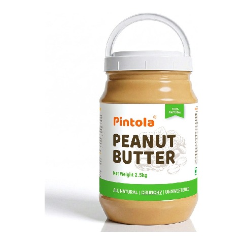 1 - Pintola All Natural Peanut Butter,  2.5 kg  Crunchy 