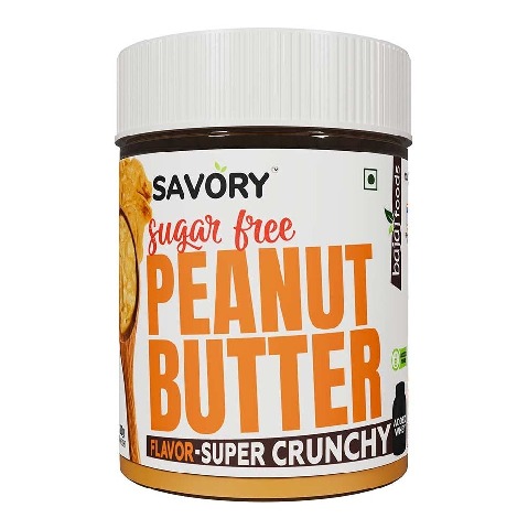 1 - Savory Sugar Free Peanut Butter,  200 g  Super Crunchy 