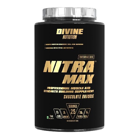 2 - Divine Nutrition Performance Series Nitramax,  2.2 lb  Chocolate Brownie 