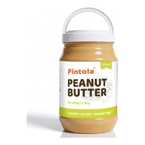 1 - Pintola Organic Peanut Butter,  2.5 kg  Crunchy 