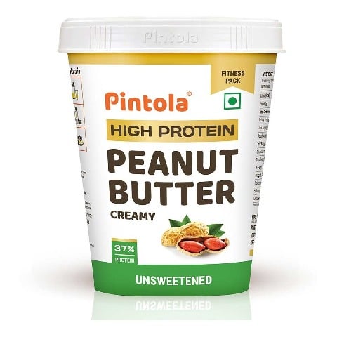 1 - Pintola High Protein Peanut Butter, 0.510 kg Unsweetened Creamy
