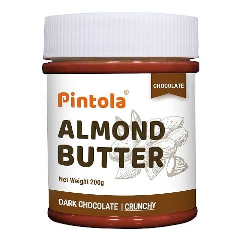 1 - Pintola Dark Chocolate Almond Butter,  Crunchy  0.200 kg 