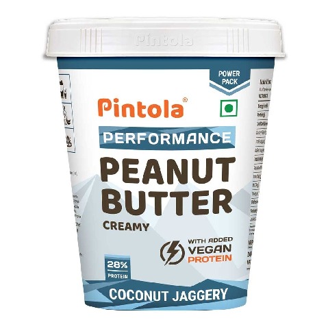 1 - Pintola Coconut Jaggery Performance Series Peanut Butter, 0.510 kg Creamy