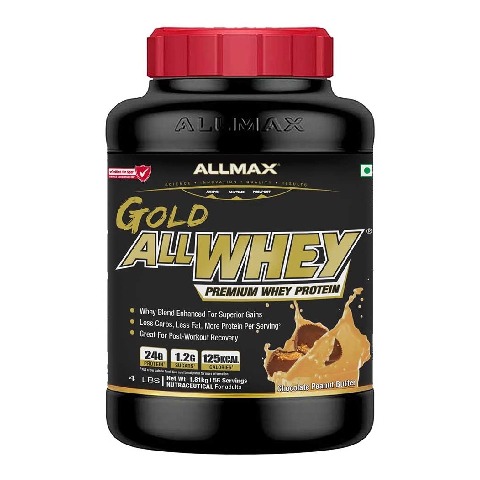 1 - Allmax Gold Allwhey Premium Whey Protein, 4 lb Chocolate Peanut Butter