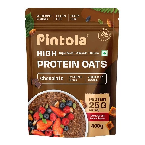 1 - Pintola High Protein Oats, 400 g Dark Chocolate