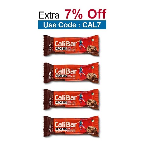 Calibar Protein Bar 20g Protein,  4 bar(s)  Cookie Crunch 