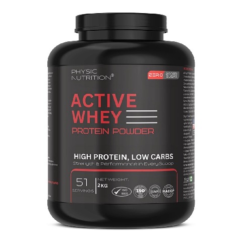 1 - Physic Nutrition Active Whey Protein Powder, 4.4 lb Chocolate