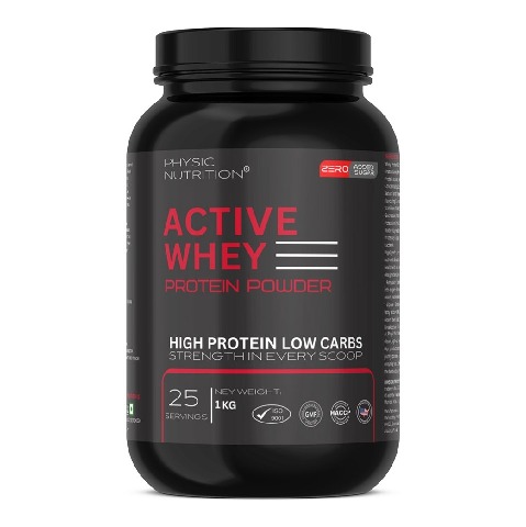 1 - Physic Nutrition Active Whey Protein Powder, 2.2 lb Vanilla