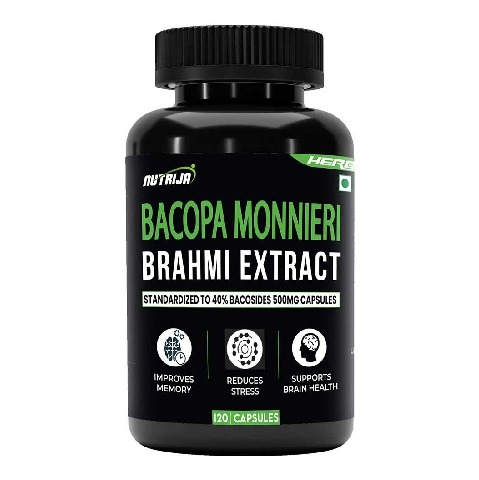 1 - NutriJa Bacopa Monnieri Brahmi Extract,  120 capsules 