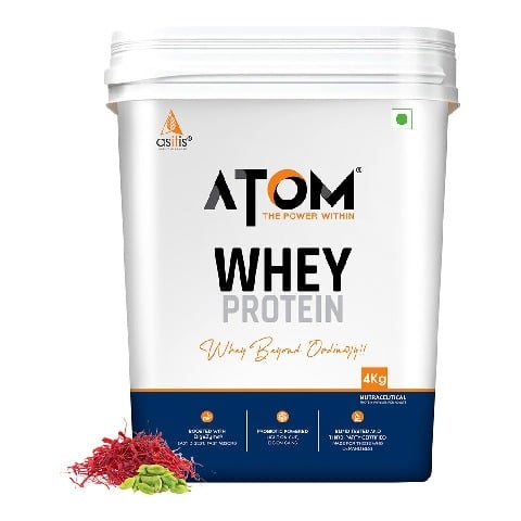 1 - AS-IT-IS Nutrition ATOM Whey Protein with Enzymes,  8.8 lb  Kesar Elaichi 