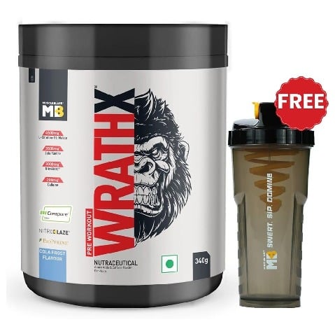 MuscleBlaze Pre Workout WrathX,  0.75 lb  Cola Frost 