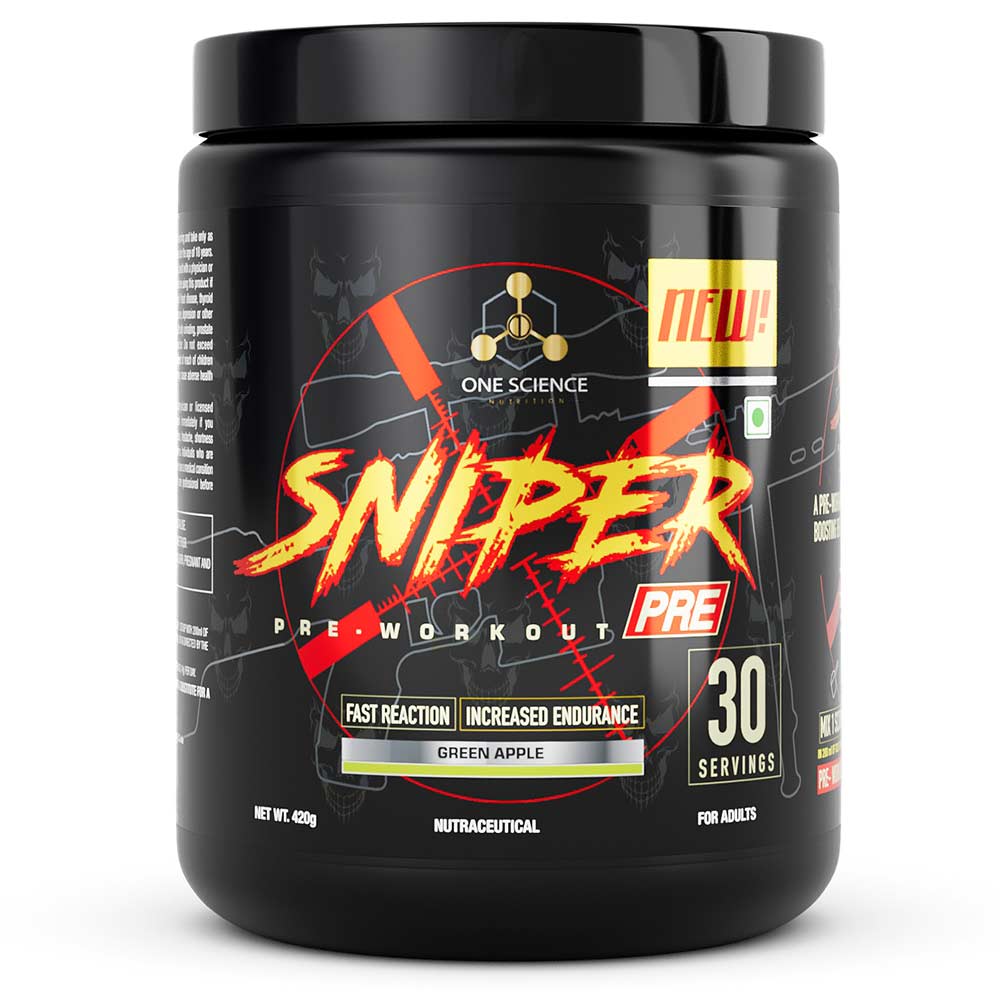 One Science Sniper Pre Workout, 0.93 g Green Apple-picture-12
