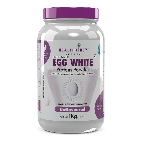 1 - HealthyHey Nutrition Egg White Protein Powder,  Unflavoured  2.2 lb 