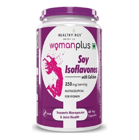 1 - HealthyHey Nutrition Woman Plus Soy Isoflavones with Calcium, 60 veggie capsule(s) Unflavoured