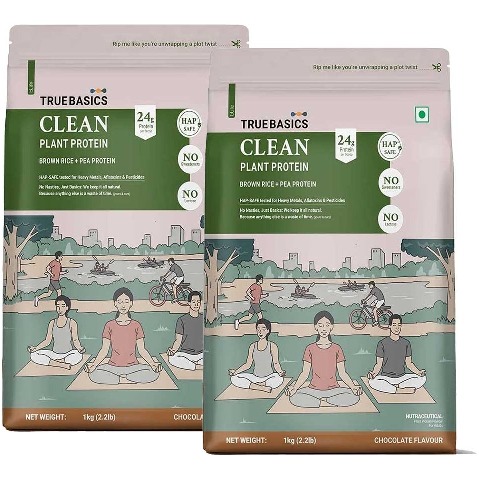 TrueBasics Clean Plant Protein 2kg Chocolate Pack