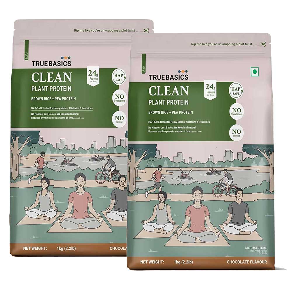 TrueBasics Clean Plant Protein 2kg Chocolate Pack-picture-0