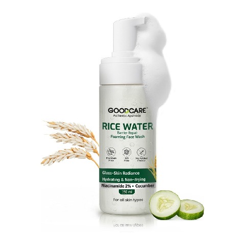 1 - Goodcare Rice Water Foaming Face Wash,  150 ml  for All Skin Types 