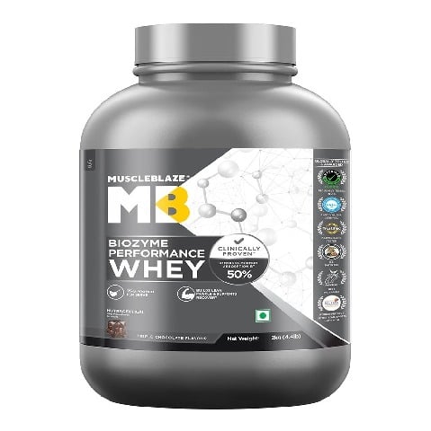 1 - MuscleBlaze Biozyme Performance Whey,  3.85 lb  Triple Chocolate 