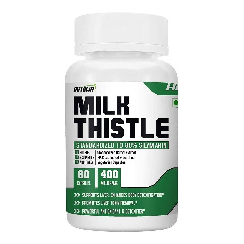 1 - NutriJa Milk Thistle 400mg,  60 capsules 