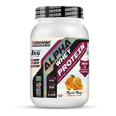 1 - Getmymettle Alpha Whey Protein, 2.2 lb Mystic Mango