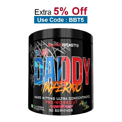 BLACK BEAST The Big Daddy Inferno Pre-Workout,  0.66 lb  Psychopath Punch 