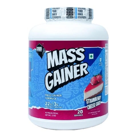 1 - Gibbon Nutrition Mass Gainer,  6.6 lb  Strawberry Cheese Cake 
