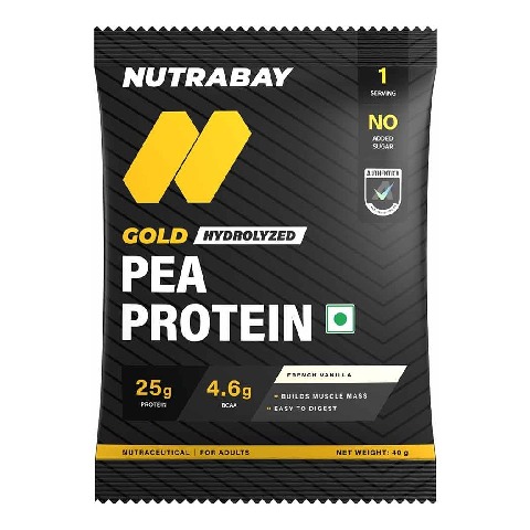 1 - Nutrabay Gold Pea Protein, 0.09 lb French Vanilla (Single Serve)