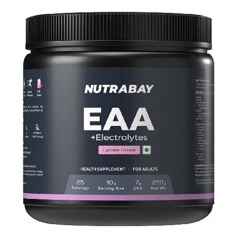 1 - Nutrabay Pro EAA+ Electrolytes,  Lychee Crush  0.55 lb  25 Servings 