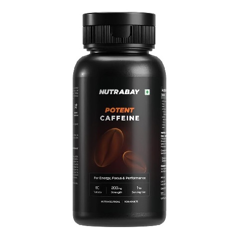 1 - Nutrabay Pro Potent Caffeine,  60 tablet(s)  Unflavoured 