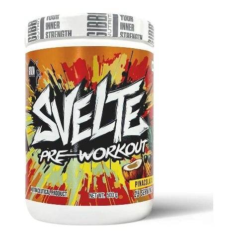 2 - Gibbon Nutrition Svelte Pre-Workout,  1.1 lb  Pina Colada 