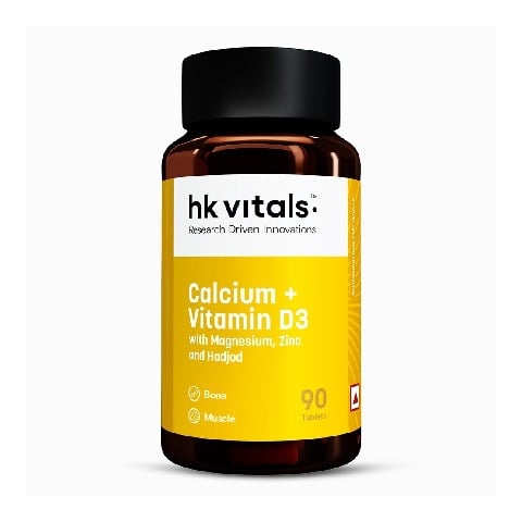 2 - HealthKart HK Vitals Calcium,  90 tablet(s)  Unflavoured 