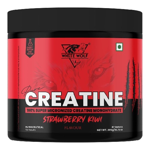 1 - White Wolf Pure Creatine, Strawberry Kiwi 0.67 lb