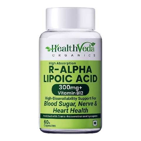 1 - Health Veda Organics Alpha Lipoic Acid,  60 capsules 