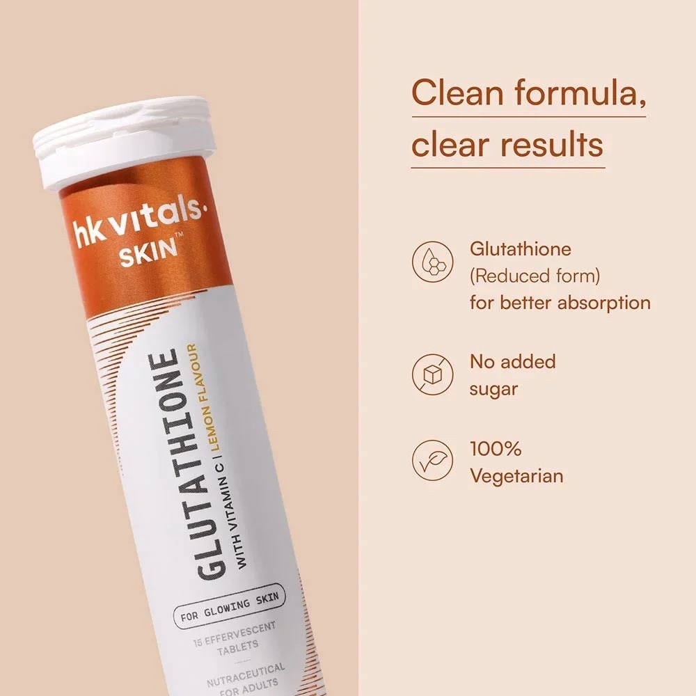 4 - HK Vitals Glutathione Effervescent with Vitamin C,  Lemon  30 tablet(s)